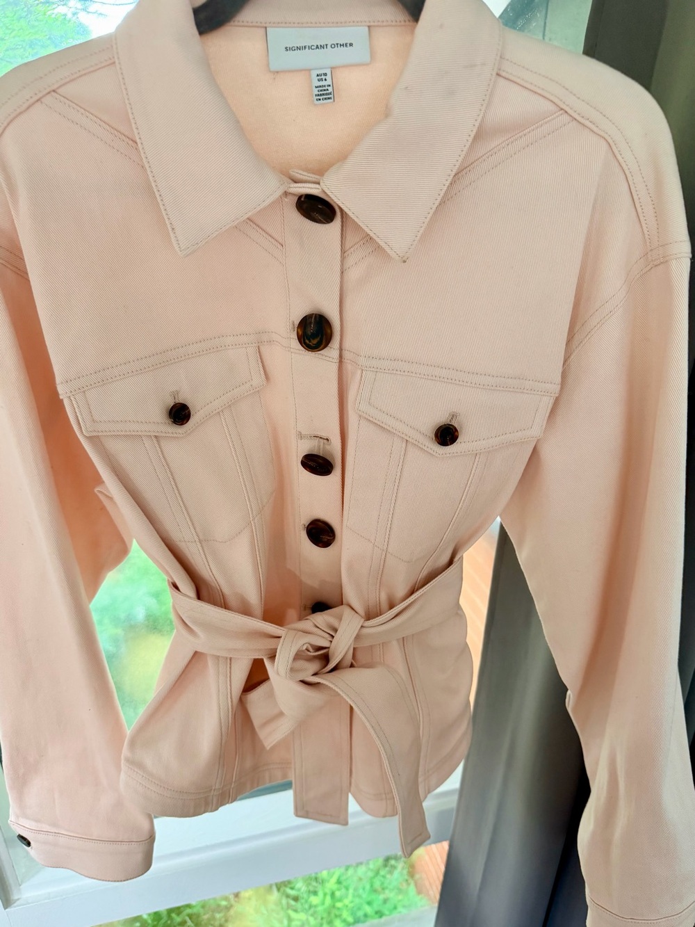 Significant Other Australia Pale Denim Belted Utility Jacket - Picture 5 of 8